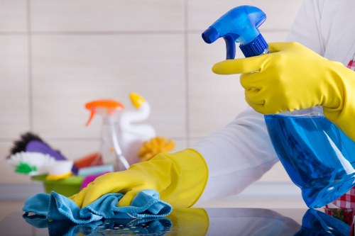 Technician preparing to review an oven cleaning complaint