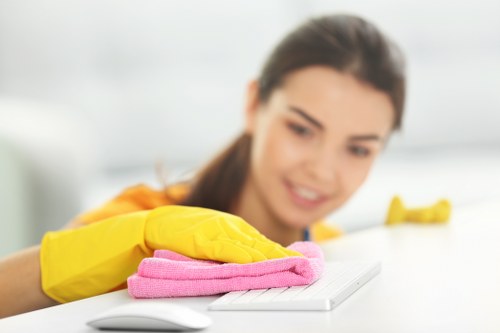 Cleaning a modern Lambeth office kitchen and break area