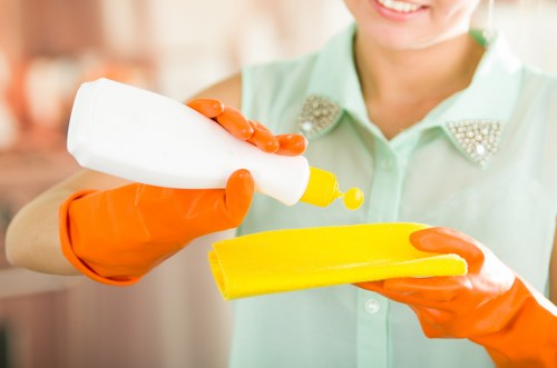 Domestic cleaning service for a Lambeth home kitchen and living area