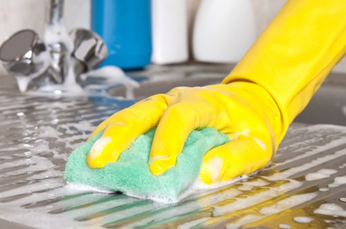 Customer service process for an oven cleaning issue